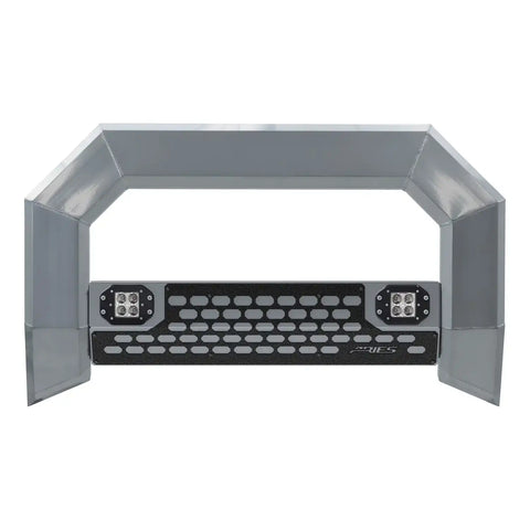 ARIES 2153102 - AdvantEDGE 5-1/2 Chrome Aluminum Bull Bar with Lights, Select Ford Super Duty