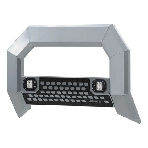 ARIES 2154100 - AdvantEDGE 5-1/2 Chrome Aluminum Bull Bar with Lights, Select Silverado, Sierra