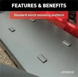 ARIES 2156001 - TrailCrusher Jeep Wrangler TJ Steel Front Bumper, 9.5K