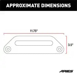 ARIES 2156070 - Black Aluminum Hawse Fairlead