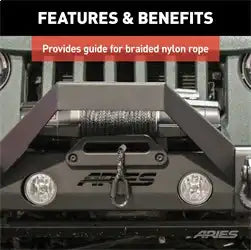 ARIES 2156070 - Black Aluminum Hawse Fairlead