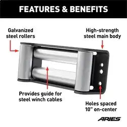 ARIES 2156071 - Winch Roller Fairlead