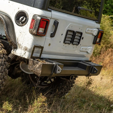 ARIES 2157002 - TrailCrusher Jeep Wrangler JL Steel Rear Bumper, 12.5K