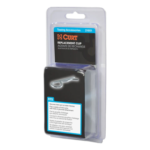 CURT 21601 Trailer Hitch Clip for 1/2 or 5/8-Inch Pin