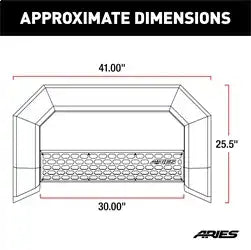 ARIES 2163000 - AdvantEDGE Black Aluminum Truck Bull Bar, Select Ford F-150