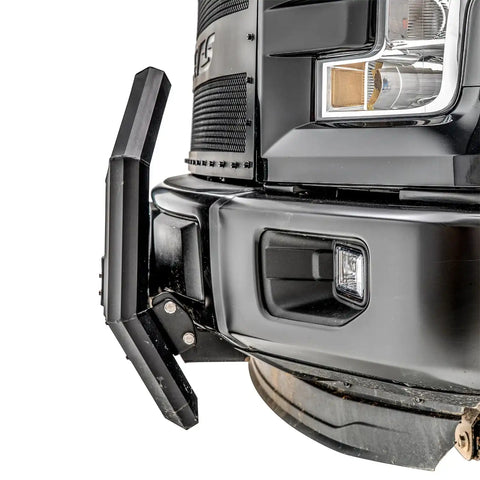 ARIES 2163100 - AdvantEDGE 5-1/2 Black Aluminum Bull Bar with Lights, Select Ford F-150