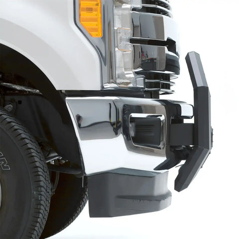 ARIES 2163103 - AdvantEDGE 5-1/2 Black Aluminum Bull Bar with Lights, Select Ford Super Duty