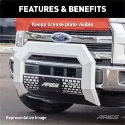ARIES 2169000 - AdvantEDGE Bull Bar License Plate Bracket
