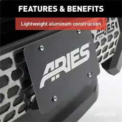 ARIES 2169000 - AdvantEDGE Bull Bar License Plate Bracket
