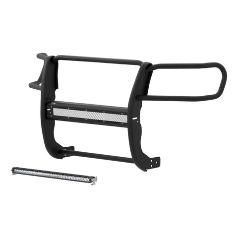 ARIES 2170001 - Pro Series Black Steel Grille Guard with Light Bar, Select Toyota Tacoma