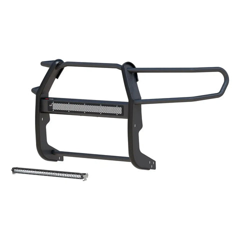 ARIES 2170006 - Pro Series Black Steel Grille Guard with Light Bar, Select Toyota Tacoma