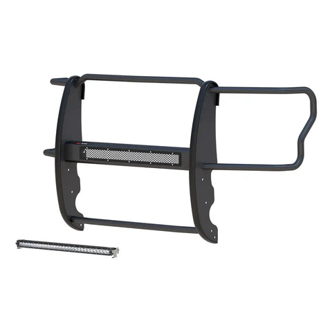 ARIES 2170014 - Pro Series Black Steel Grille Guard with Light Bar, Select Ford Super Duty