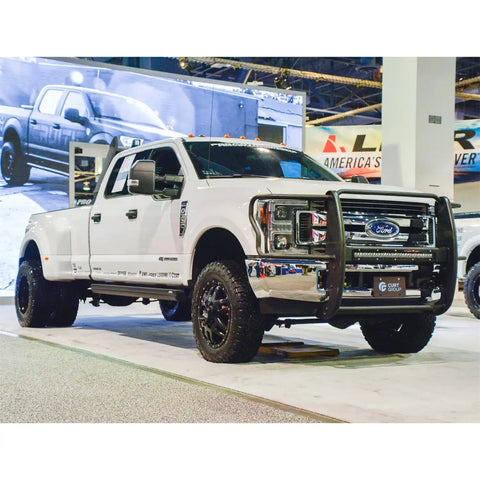ARIES 2170014 - Pro Series Black Steel Grille Guard with Light Bar, Select Ford Super Duty