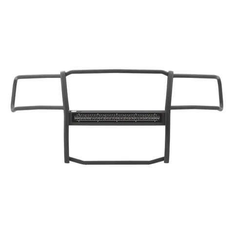 ARIES 2170016 - Pro Series Black Steel Grille Guard with Light Bar, Select Chevy Silverado 1500