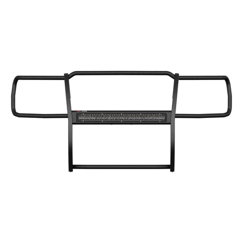 ARIES 2170020 - Pro Series Black Steel Grille Guard with Light Bar, Select Silverado 2500, 3500