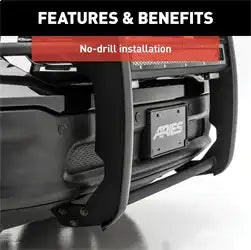 ARIES 2170022 - Pro Series Black Steel Grille Guard with Light Bar, Select Colorado, Canyon