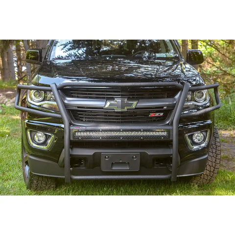 ARIES 2170022 - Pro Series Black Steel Grille Guard with Light Bar, Select Colorado, Canyon