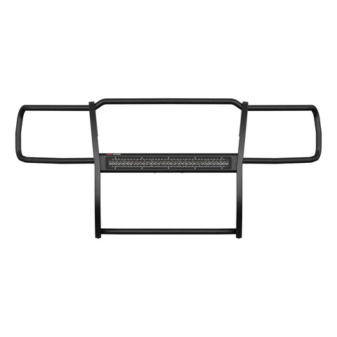 ARIES 2170024 - Pro Series Black Steel Grille Guard with Light Bar, Select Chevy Silverado 1500