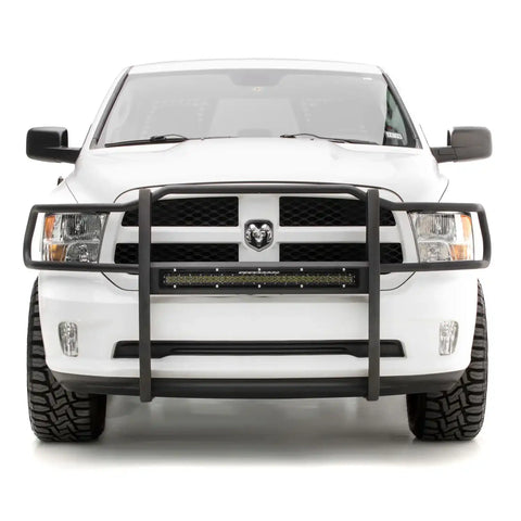 ARIES 2170026 - Pro Series Black Steel Grille Guard with Light Bar, Select Dodge, Ram 2500, 3500