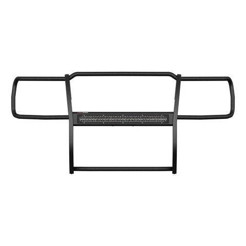 ARIES 2170030 - Pro Series Black Steel Grille Guard with Light Bar, Select Chevy Silverado 1500