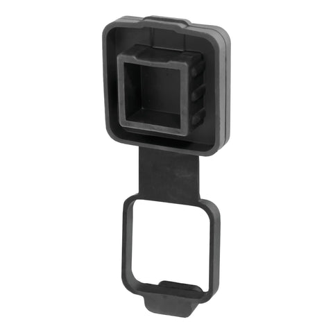 CURT 21728 2 Rubber Hitch Tube Cover with 4-Way Flat Holder (Packaged)