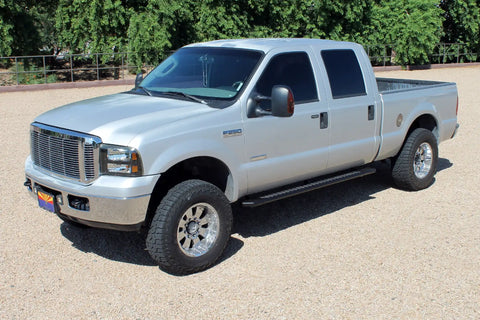 Raptor Series 2203-0344BT - 5 In OEM Style Full Tread Slide Track Running Boards Black Textured Aluminum 99-16 Ford F-250/F-350 Super Duty Crew Cab