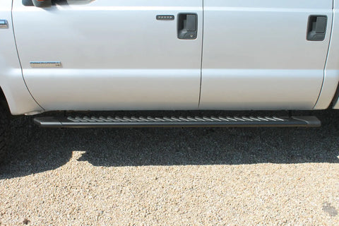 Raptor Series 2203-0344BT - 5 In OEM Style Full Tread Slide Track Running Boards Black Textured Aluminum 99-16 Ford F-250/F-350 Super Duty Crew Cab