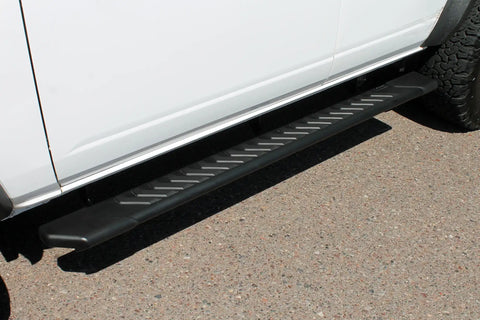 Raptor Series 2203-0388BT - 5 In OEM Style Full Tread Slide Track Running Boards Black Textured Aluminum 21-24 Ford Bronco 4-Door