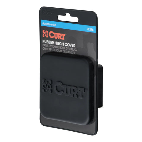 CURT 22276 Rubber Trailer Hitch Cover, Fits 2-Inch Receiver