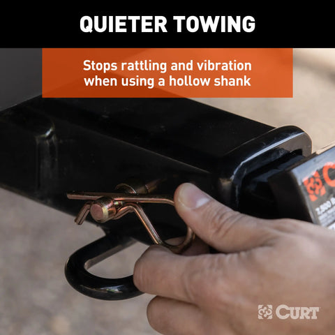 CURT 22323 - Anti-Rattle Hitch Pin Shim Device Fits 2-Inch Receiver 5/8-In Hole