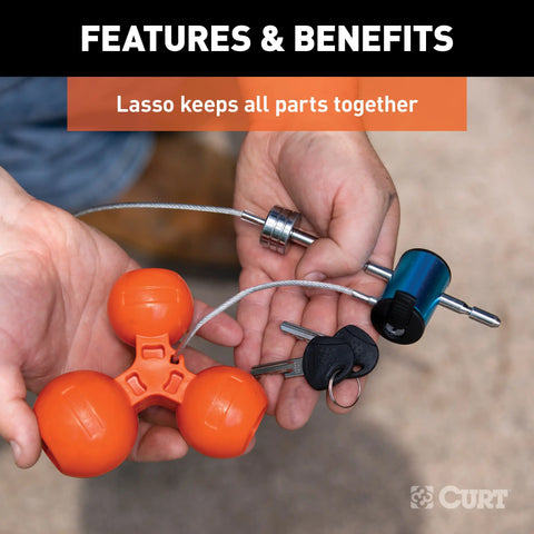 CURT 48411 SecureLatch Ball & Pintle Hitch (2 Ball, 20,000 lbs.)