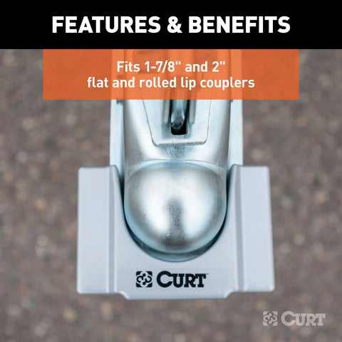 CURT 23086 - Hitch/Coupler Lock Set (2in. Receiver 1/2in. to 2-1/2in. Latch 1-7/8in./2in. L