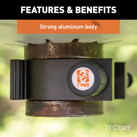 CURT 23255 5th Wheel Trailer Lock for 2-Inch King Pin