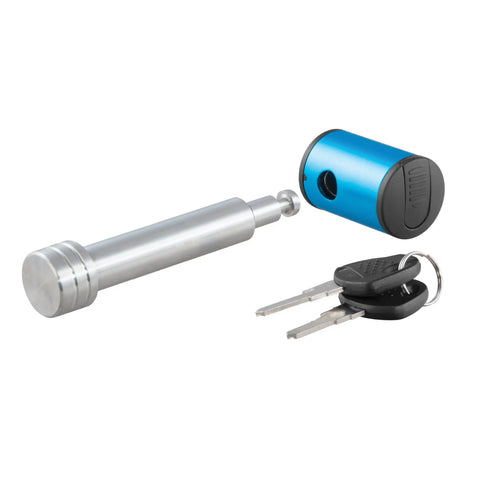 CURT 23502 5/8 Hitch Lock (2 Receiver, Right-Angle, Stainless)