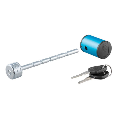 CURT 23503 Coupler Lock (1/4 Pin, 1 to 3 Latch Span, Right-Angle, Chrome)