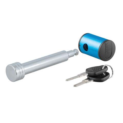 CURT 23504 5/8 Hitch Lock (2 or 2-1/2 Receiver, Right-Angle, Chrome)