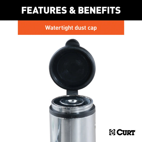 CURT 23526 Trailer Lock Set for 2-Inch Receiver, 7/8-Inch Coupler Latch Span