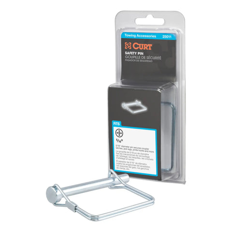CURT 25011 Trailer Coupler Pin, 5/16-Inch Diameter x 3-Inch Long