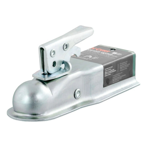 CURT 25105 - 1-7/8in. Straight-Tongue Coupler with Posi-Lock (2-1/2in. Channel 2000 lbs Zi