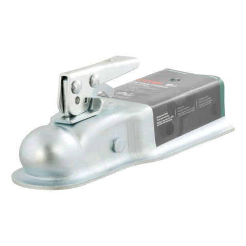 CURT 25138 2 Straight-Tongue Coupler with Posi-Lock (3 Channel, 3,500 lbs, Zinc)