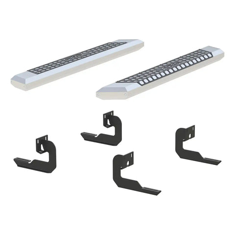 ARIES 2555007 - AdvantEDGE 5-1/2 x 53 Chrome Aluminum Side Bars, Select Ford F-150