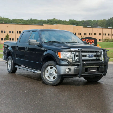 ARIES 2555009 - AdvantEDGE 5-1/2 x 85 Chrome Aluminum Side Bars, Select Ford F-150