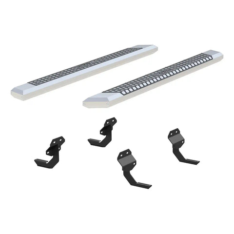 ARIES 2555012 - AdvantEDGE 5-1/2 x 75 Chrome Aluminum Side Bars, Select Ford F150, F250, F350