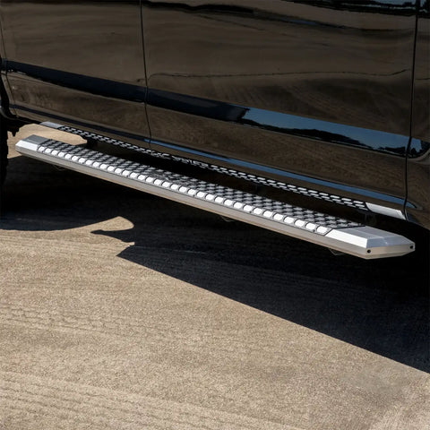 ARIES 2555012 - AdvantEDGE 5-1/2 x 75 Chrome Aluminum Side Bars, Select Ford F150, F250, F350