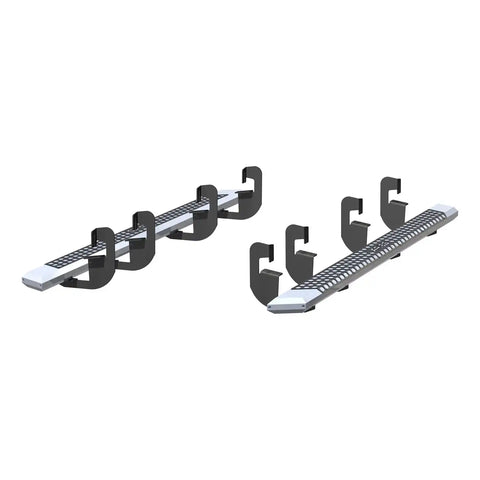 ARIES 2555015 - AdvantEDGE 5-1/2 x 91 Chrome Aluminum Side Bars, Select Silverado, Sierra Crew