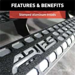 ARIES 2555023 - AdvantEDGE 5-1/2 x 85 Chrome Aluminum Side Bars, Select Toyota Tacoma