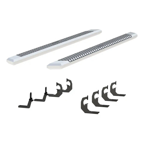 ARIES 2555046 - AdvantEDGE 5-1/2 x 91 Chrome Aluminum Side Bars, Select Silverado, Sierra