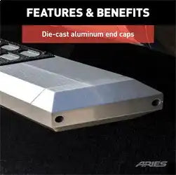 ARIES 2555047 - AdvantEDGE 5-1/2 x 91 Chrome Aluminum Side Bars, Select Chevrolet, GMC