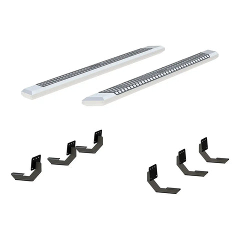 ARIES 2555049 - AdvantEDGE 5-1/2 x 91 Chrome Aluminum Side Bars, Select Ram 1500 Crew Cab