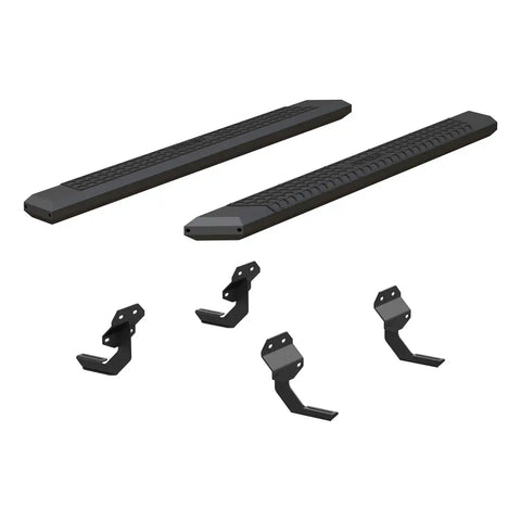 ARIES 2556012 - AdvantEDGE 5-1/2 x 75 Black Aluminum Side Bars, Select Ford F150, F250, F350